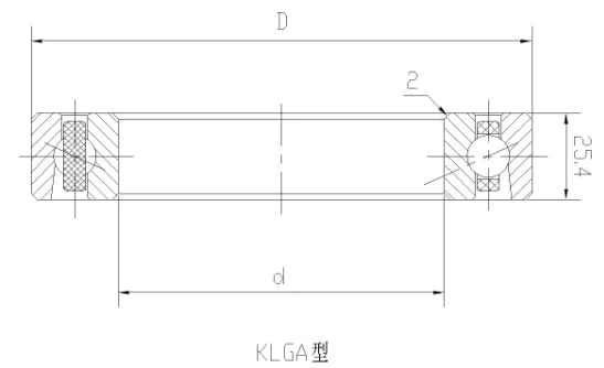 KLGA角接触球等截面薄壁轴承 KLGA角接触球等截面薄壁轴承