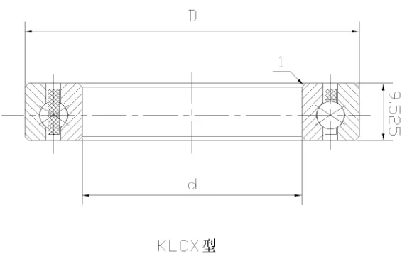 KLCX四点接触球等截面薄壁轴承